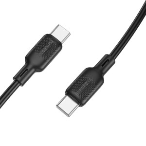 Дата кабель Borofone BX113 Lenny Type-C to Type-C 60W (2m) – Черный
