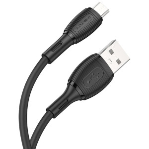 Дата кабель Borofone BX86 Advantage USB to MicroUSB 2.4A (1m) – Черный