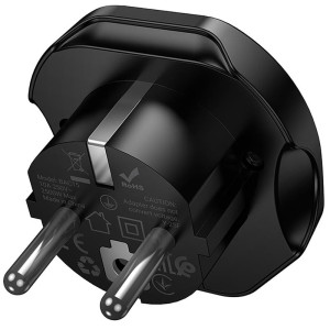 Сетевой универсальный переходник Borofone BAC15 3in1 (EU) – Черный