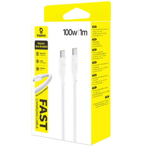 Дата кабель Baseus New Braided Type-C to Type-C 100W (1m) (E0426)