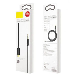 Аудио кабель Aux Baseus Yiven Type-C Male to 3.5mm Male M01 (1m) (CAM01-01) – Черный