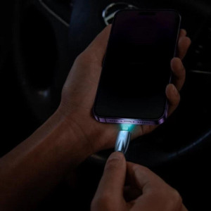 Дата кабель Baseus Glimmer Series Fast Charging Data Cable Type-C to Lightning 20W 1m (CADH000001) – Черный