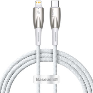 Дата кабель Baseus Glimmer Series Fast Charging Data Cable Type-C to Lightning 20W 1m (CADH000001) – Белый