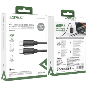 Дата кабель Acefast C16-03 Type-C to Type-C 60W (1.2m)