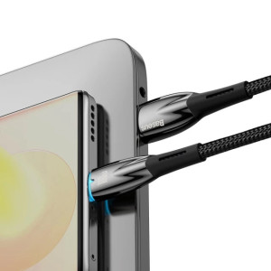 Дата кабель Baseus Glimmer Series Fast Charging Data Cable USB to Type-C 100W 1m (CADH00040)