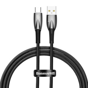 Дата кабель Baseus Glimmer Series Fast Charging Data Cable USB to Type-C 100W 1m (CADH00040) – Чорний
