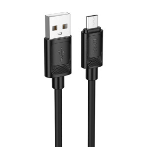 Дата кабель Hoco X122 Benefit USB to MicroUSB 2.4A (1m) – Чорний