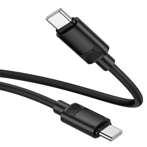 Дата кабель Hoco X122 Benefit Type-C to Type-C 60W (1m) – Черный