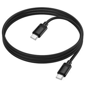 Дата кабель Hoco X122 Benefit Type-C to Type-C 60W (1m) – Черный