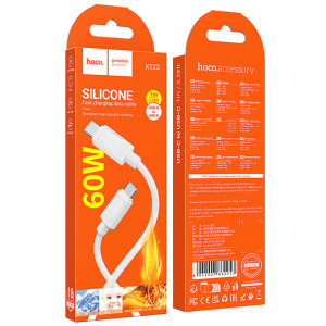 Дата кабель Hoco X122 Benefit Type-C to Type-C 60W (1m) – Белый