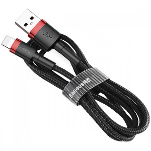 Дата кабель Baseus Cafule USB to Lightning 2.4A (1m) (CALKLF-B)