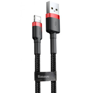 Дата кабель Baseus Cafule USB to Lightning 2.4A (1m) (CALKLF-B) – Красный