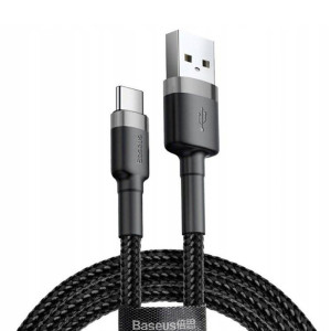 Дата кабель Baseus Cafule USB to Type-C Cable 3A (1m) (CATKLF-B)