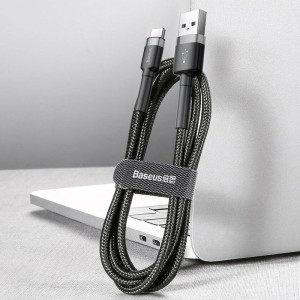 Дата кабель Baseus Cafule USB to Type-C Cable 3A (1m) (CATKLF-B)