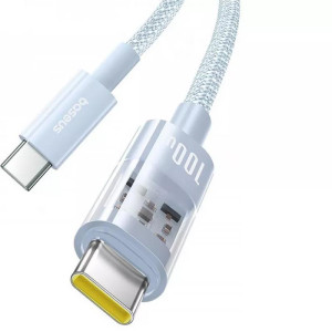 Дата кабель Baseus Gem Fast Charging Type-C to Type-C 100W (2m) (P10373000111-01)
