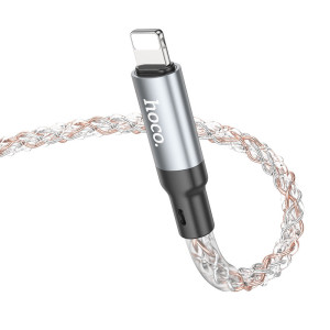 Дата кабель Hoco U112 Shine Type-C to Lightning 20W (1m) – Серый