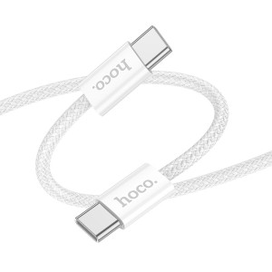 Дата кабель Hoco X104 Source 60W Type-C to Type-C (2m) – Белый