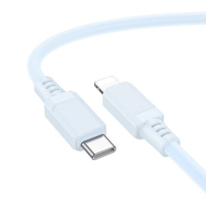 Дата кабель Borofone BX115 Lotto Type-C to Lightning 27W (1m) – Blue