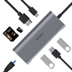 Переходник HUB WIWU Alpha 831HRT (Серый)