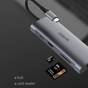 Переходник HUB WIWU Alpha 831HRT – Серый