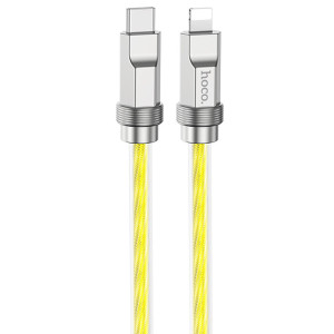 Дата кабель Hoco U113 Solid 20W Type-C to Lightning (1m) (Золотой)