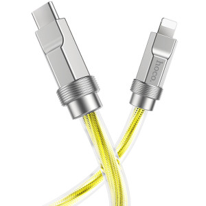 Дата кабель Hoco U113 Solid 20W Type-C to Lightning (1m) – Золотой