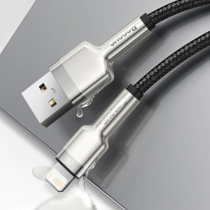 Дата кабель Baseus Cafule Metal USB to Lightning 2.4A (1m) (CALJK-A0)