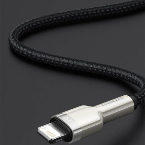 Дата кабель Baseus Cafule Metal USB to Lightning 2.4A (1m) (CALJK-A0)
