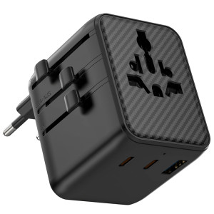 Мережевий універсальний перехідник WIWU UA011 Warrior GaN 25W + 1USB-A/2C