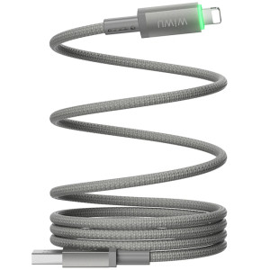 Дата кабель WIWU C081 Maglink USB to Lightning 12W (1m) – Сірий