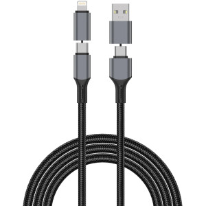 Дата кабель WIWU C077 Cyberlink Type-C to Lightning 27W (1m) – Срібний