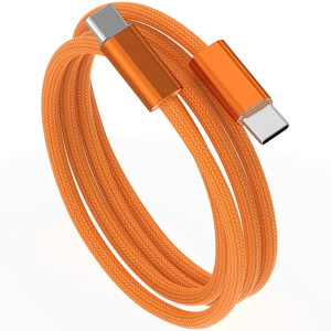 Дата кабель WIWU C101 Essen Type-C to Type-C 240W (1.5m) – Помаранчевий