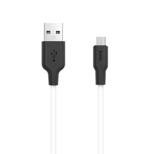 Дата кабель Hoco X21 Silicone MicroUSB Cable (1m) – Чорний
