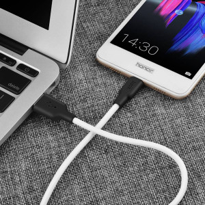 Дата кабель Hoco X21 Silicone MicroUSB Cable (1m) – Чорний