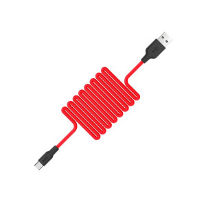 Дата кабель Hoco X21 Silicone Type-C Cable (1m) – Чорний