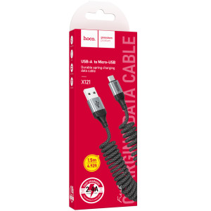 Дата кабель Hoco X121 Nuevo USB to MicroUSB 2.4A (1.5m) – Чорний
