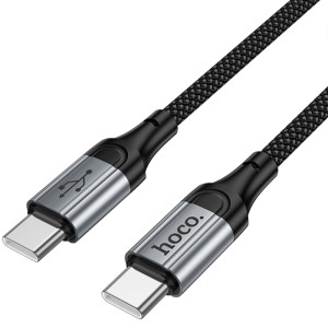 Дата кабель Hoco X121 Nuevo Type-C to Type-C 60W (1.5m) – Чорний