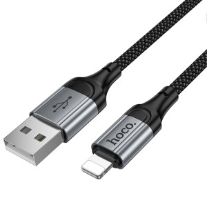 Дата кабель Hoco X121 Nuevo USB to Lightning 2.4A (1.5m) – Чорний