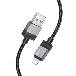 Дата кабель Hoco X110 Honorific USB to Lightning 2.4A (1m) – Чорний