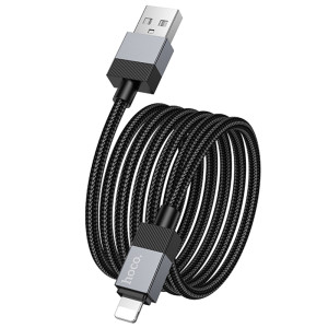 Дата кабель Hoco X110 Honorific USB to Lightning 2.4A (1m) – Чорний