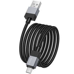 Дата кабель Hoco X110 Honorific USB to MicroUSB 2.4A (1m) – Чорний