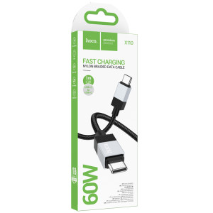 Дата кабель Hoco X110 Honorific USB to Type-C 3A (1m) – Черный