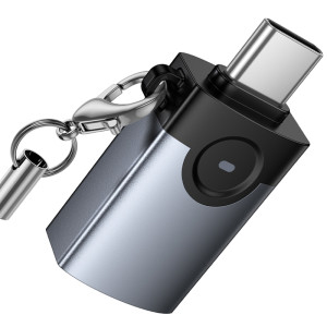 Переходник Hoco UA46C Type-C Male to USB Female USB3.0 – Серый