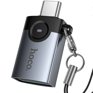 Переходник Hoco UA46C Type-C Male to USB Female USB3.0 – Серый