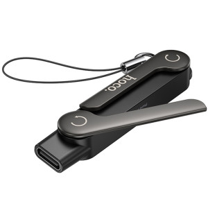 Переходник Hoco UA47 Lightning male to Type-C female adapter – Черный