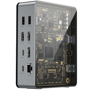 Переходник HUB WIWU Matrix docking station 16in1 W1601 – Серый