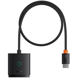 Переходник HUB Baseus AirJoy Series 2in1 HDMI to HDMI/HDMI (B01331105) – Черный