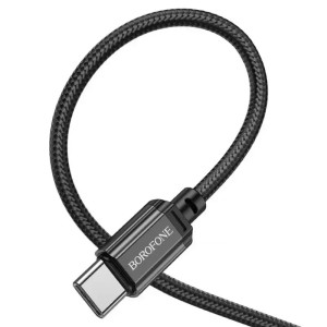 Дата кабель Borofone BX87 Type-C to Type-C 60W (1m) – Черный
