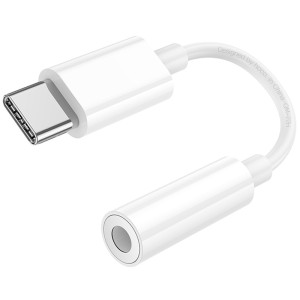 Перехідник Hoco LS35 Type-C to 3,5 AUX – Білий