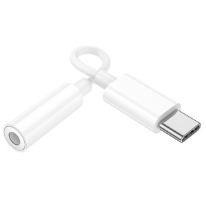 Перехідник Hoco LS35 Type-C to 3,5 AUX – Білий